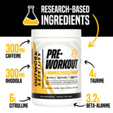 Outwork Nutrition vaso preparado antes del entrenamiento para energía y enfoque inmediato
