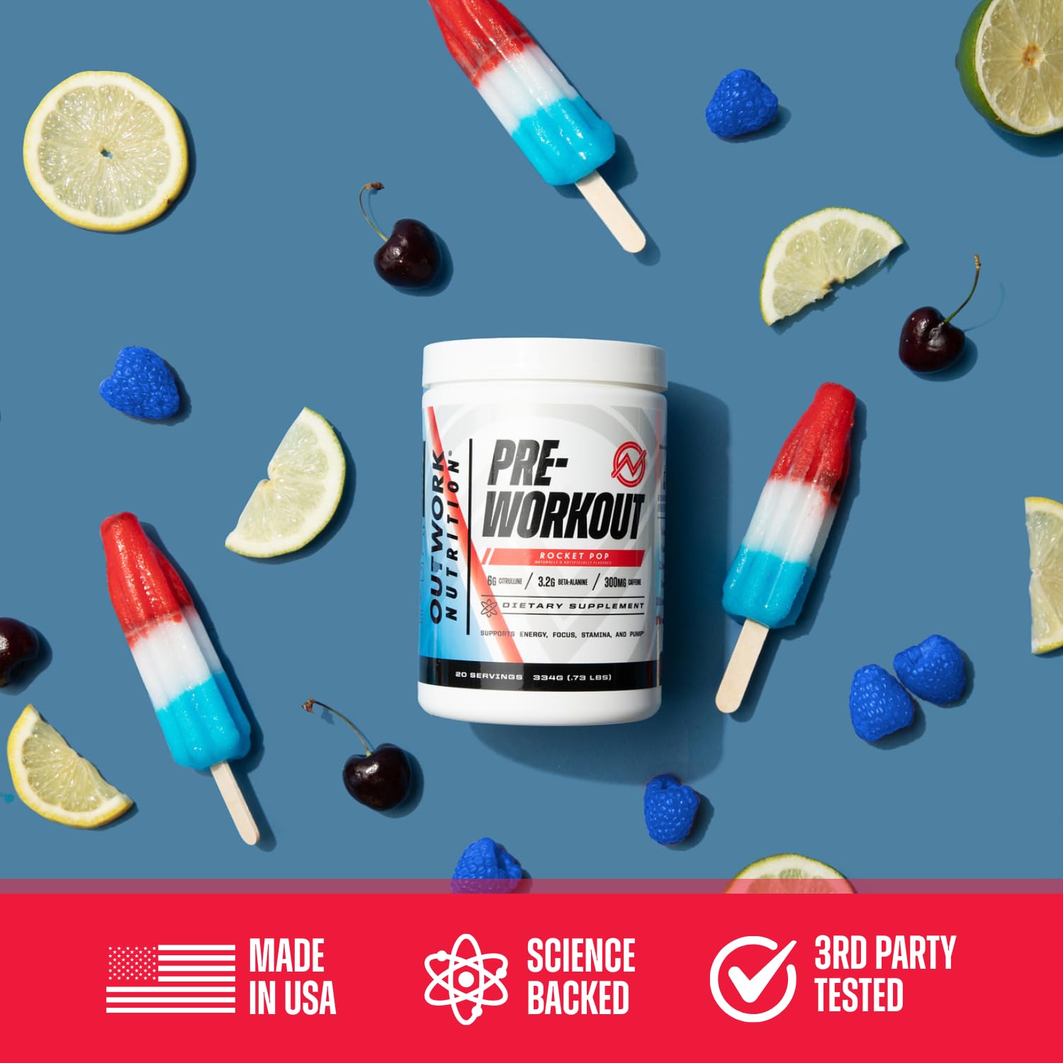 Outwork Nutrition etiqueta de ingredientes con información transparente