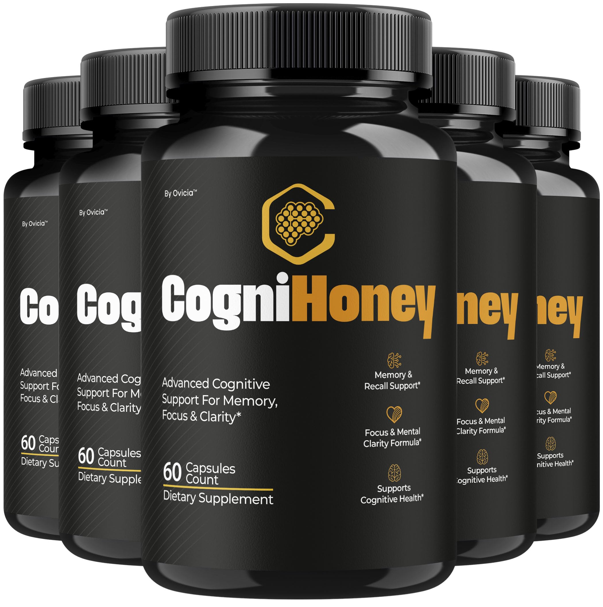 OVICIA CogniHoney frente del envase mostrando diseño y beneficio práctico