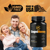 OVICIA CogniHoney etiqueta de ingredientes con lista visible que transmite transparencia