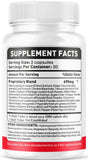 OVICIA etiqueta nutricional Gluco Capsules en primer plano, beneficio de transparencia
