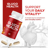 OVICIA cápsulas Gluco Health textura cercana que resalta calidad y pureza