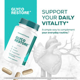 OVICIA cápsulas Glyco Restore detalle de tamaño y forma, fácil de tragar
