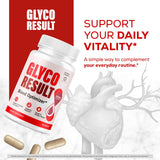 OVICIA Glyco Result cápsula abierta con textura, detalle de calidad y tamaño práctico