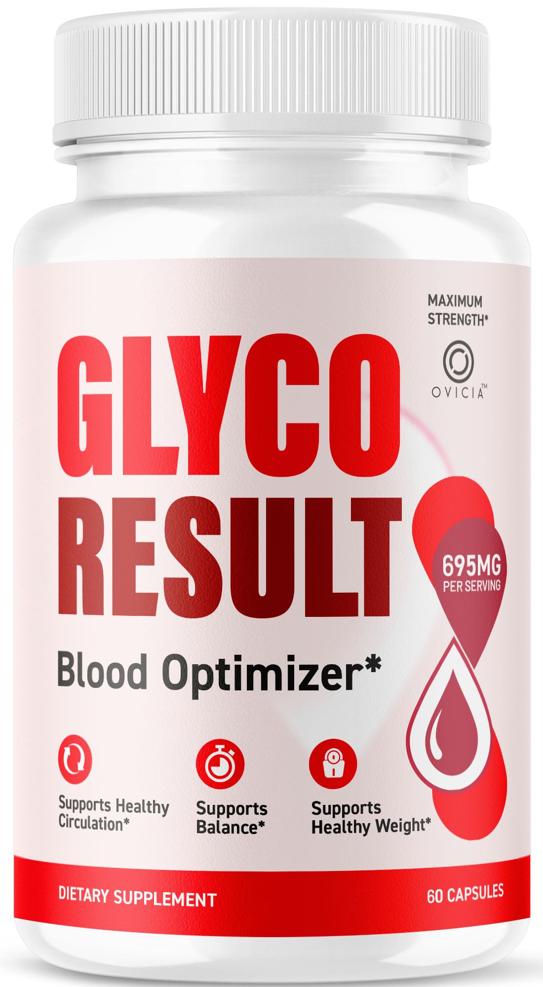 OVICIA Glyco Result frasco frontal mostrando etiqueta y formato fácil de usar