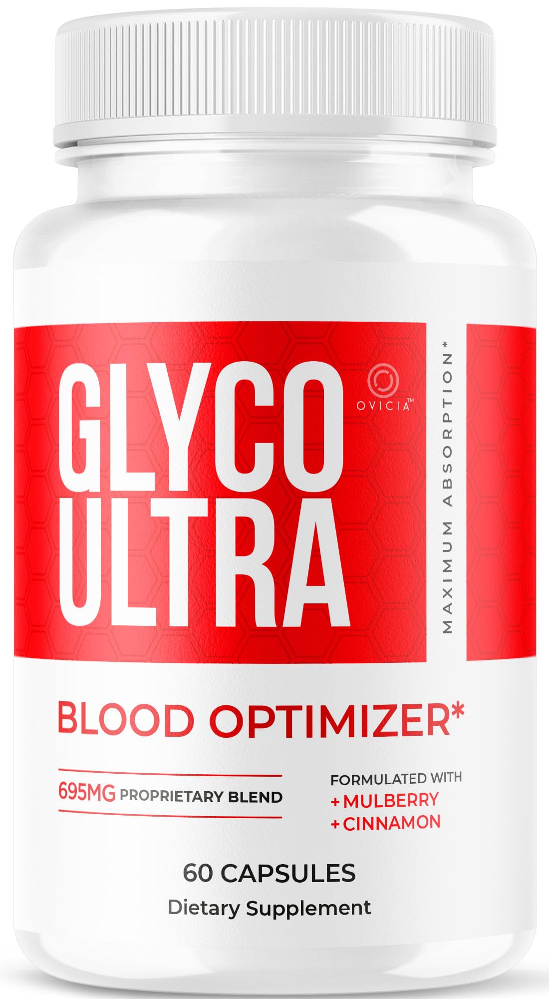 OVICIA Glyco Ultra frasco frontal mostrando etiqueta y beneficios