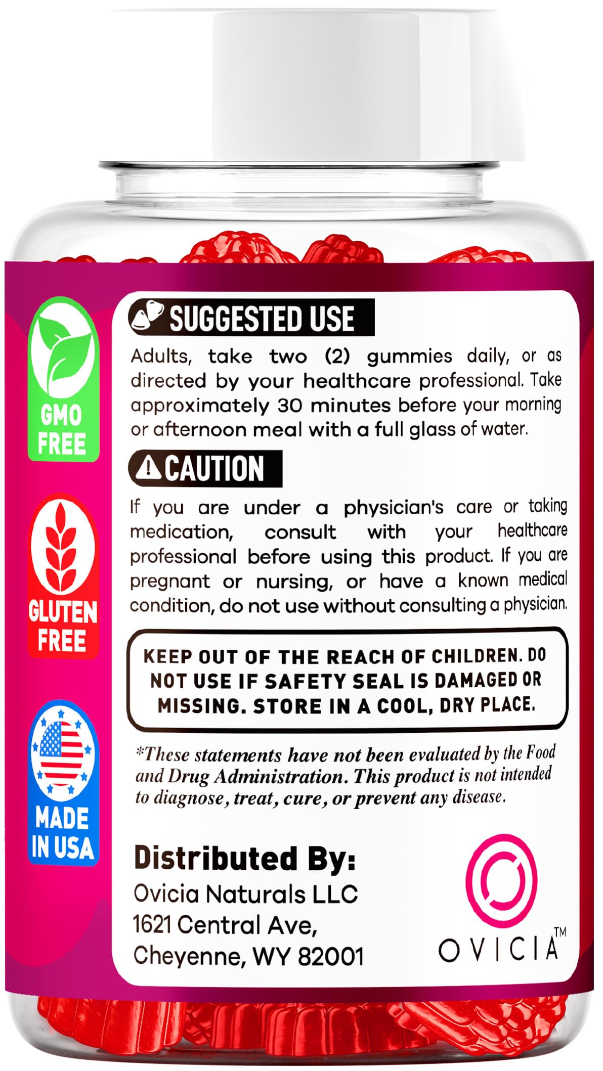 Gumitide Gummies de OVICIA junto a desayuno saludable ilustrando integración en rutina