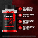 OVICIA cinco frascos de Horse Boost Gummies juntos para suministro prolongado