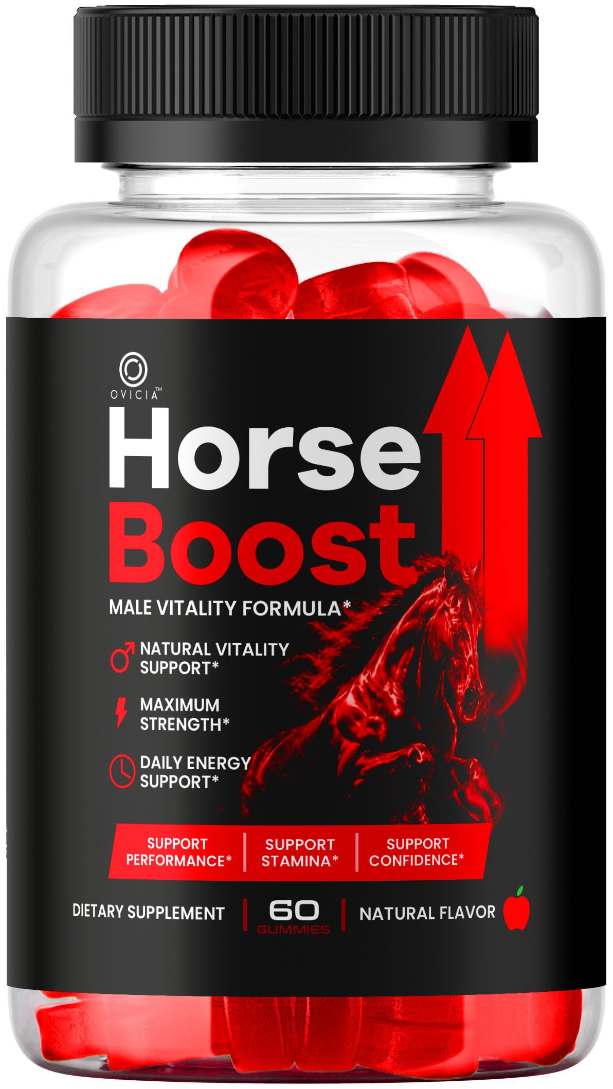 OVICIA Horse Boost frontal del envase mostrando la marca y beneficio práctico