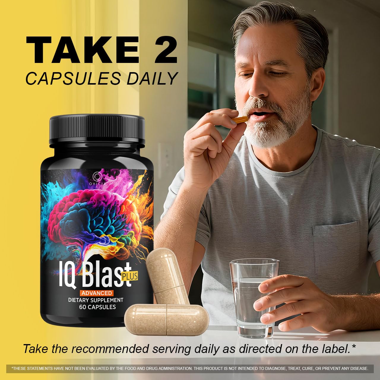 OVICIA IQ Blast Plus uso en mañana con desayuno para apoyar rutina diaria