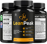 OVICIA Lean Peak estilo de vida: frasco en mesa junto a frutas y libreta saludable