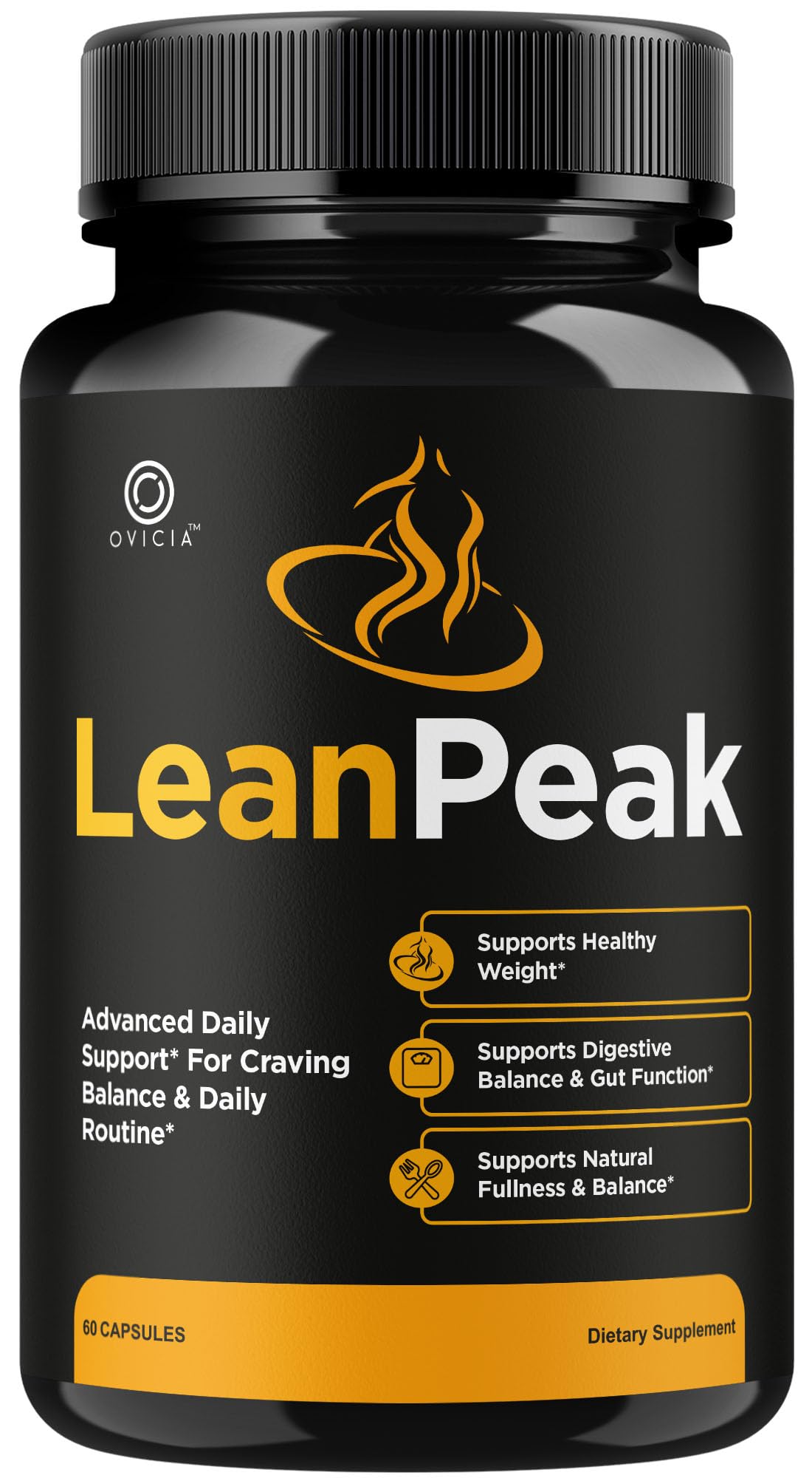 OVICIA Lean Peak envase frontal mostrando la marca y beneficios visibles