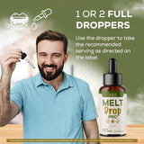 OVICIA Melt Drops Pro botella en mano, tamaño manejable para uso diario
