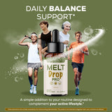 OVICIA Melt Drops Pro etiqueta con ingredientes para lectura clara
