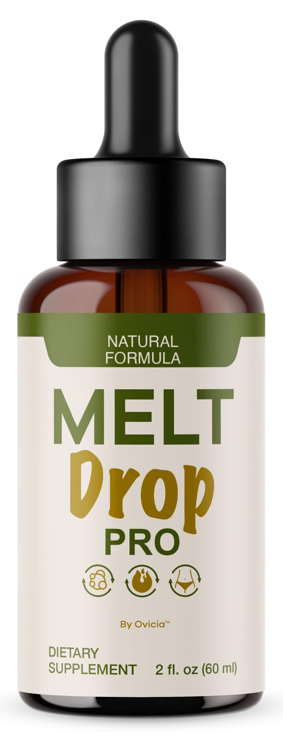 OVICIA Melt Drops Pro frente del envase, presentación clara y práctica