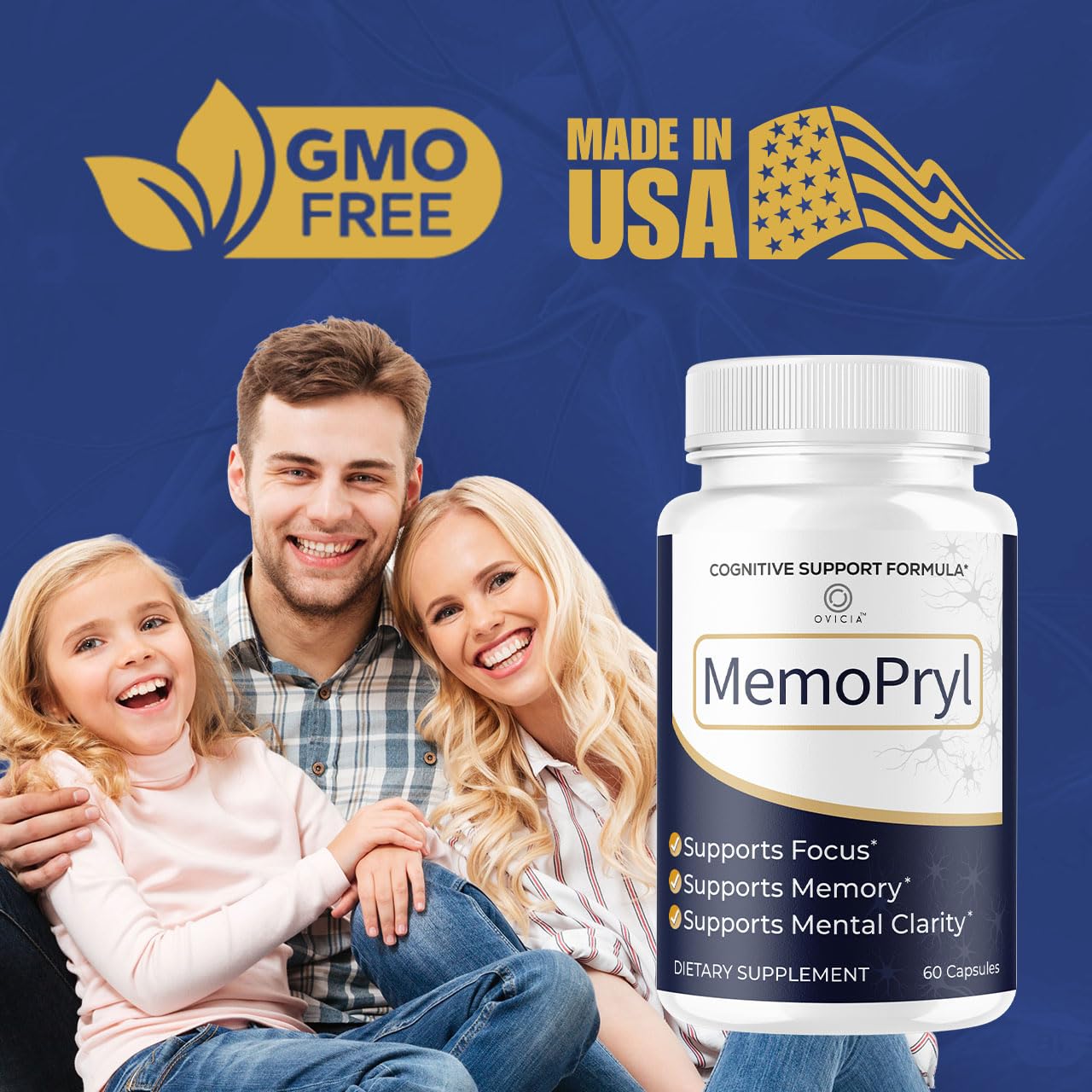 OVICIA Memopryl frasco junto a desayuno saludarte para uso diario