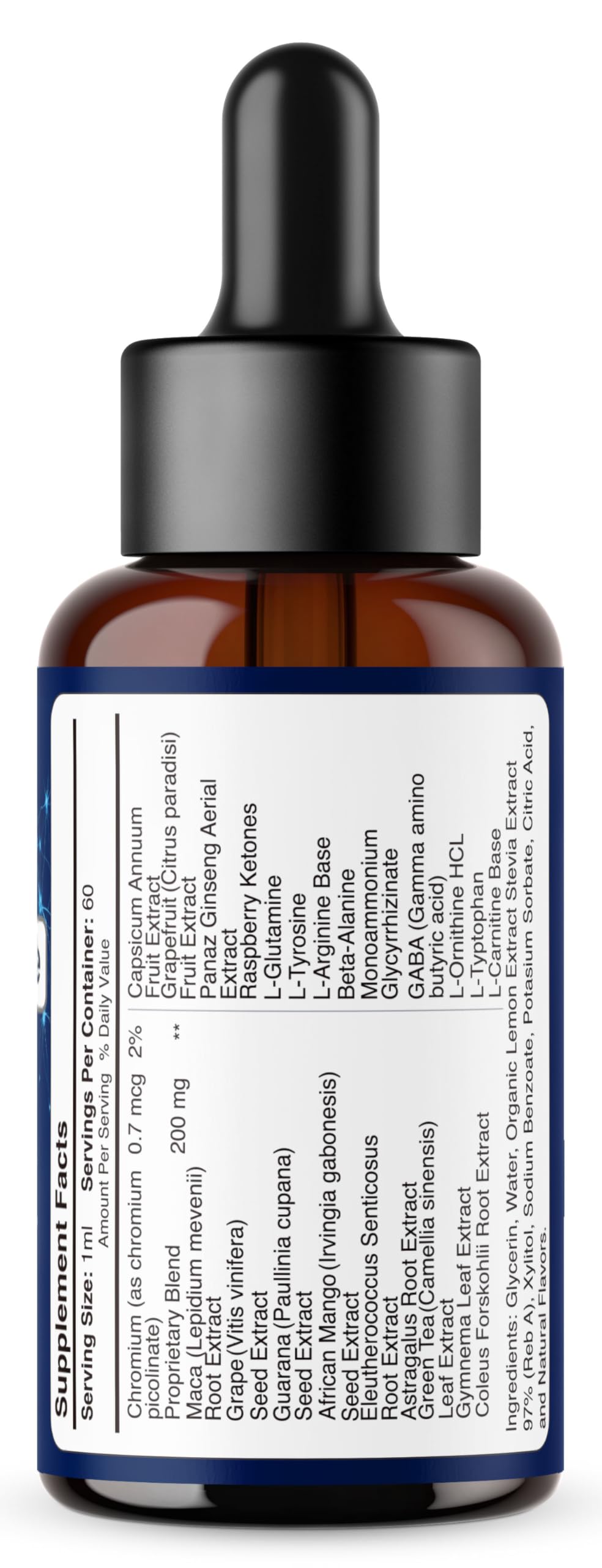 OVICIA NeuroTyde etiqueta legible con ingredientes y prueba de calidad
