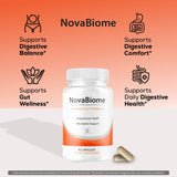 OVICIA NovaBiome ingredientes naturales en polvo resaltando pureza