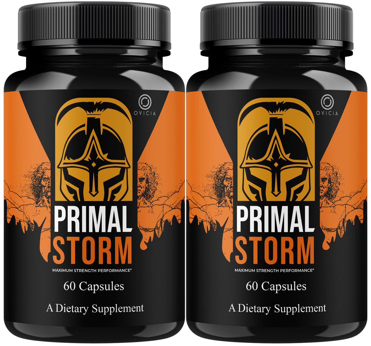OVICIA Primal Storm frente del empaque mostrando diseño y cantidad