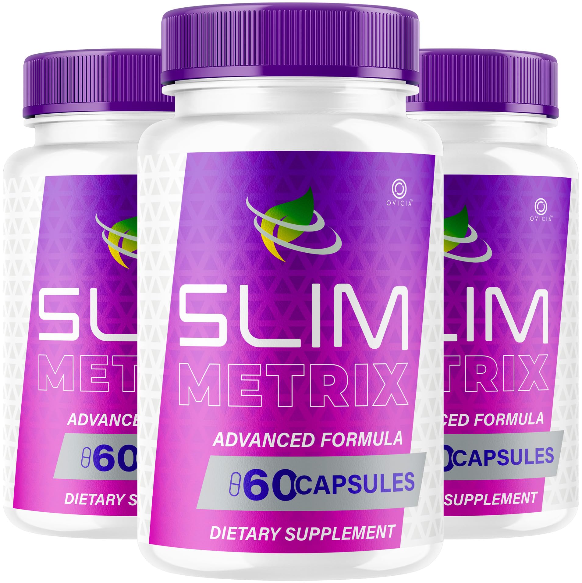 OVICIA Slim Metrix frontal mostrando envase oficial y suministro de tres meses