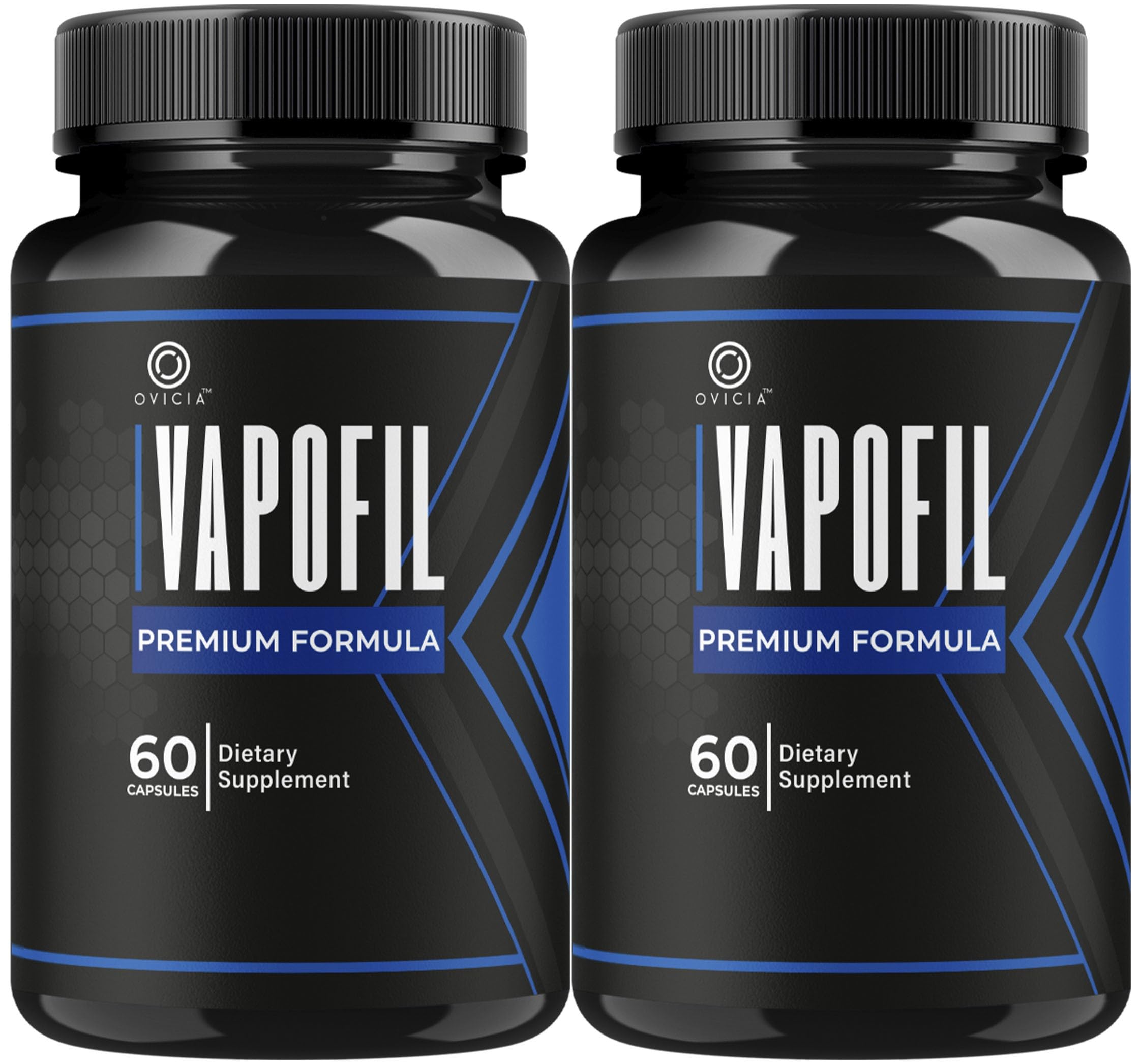OVICIA Vapofil frontal del envase mostrando diseño y beneficio de energía