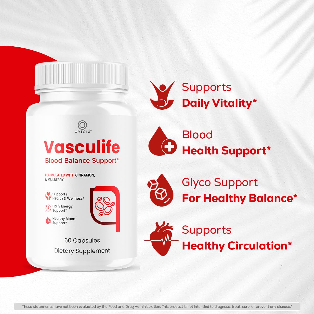 OVICIA Vasculife botella abierta con cápsulas listas para uso diario
