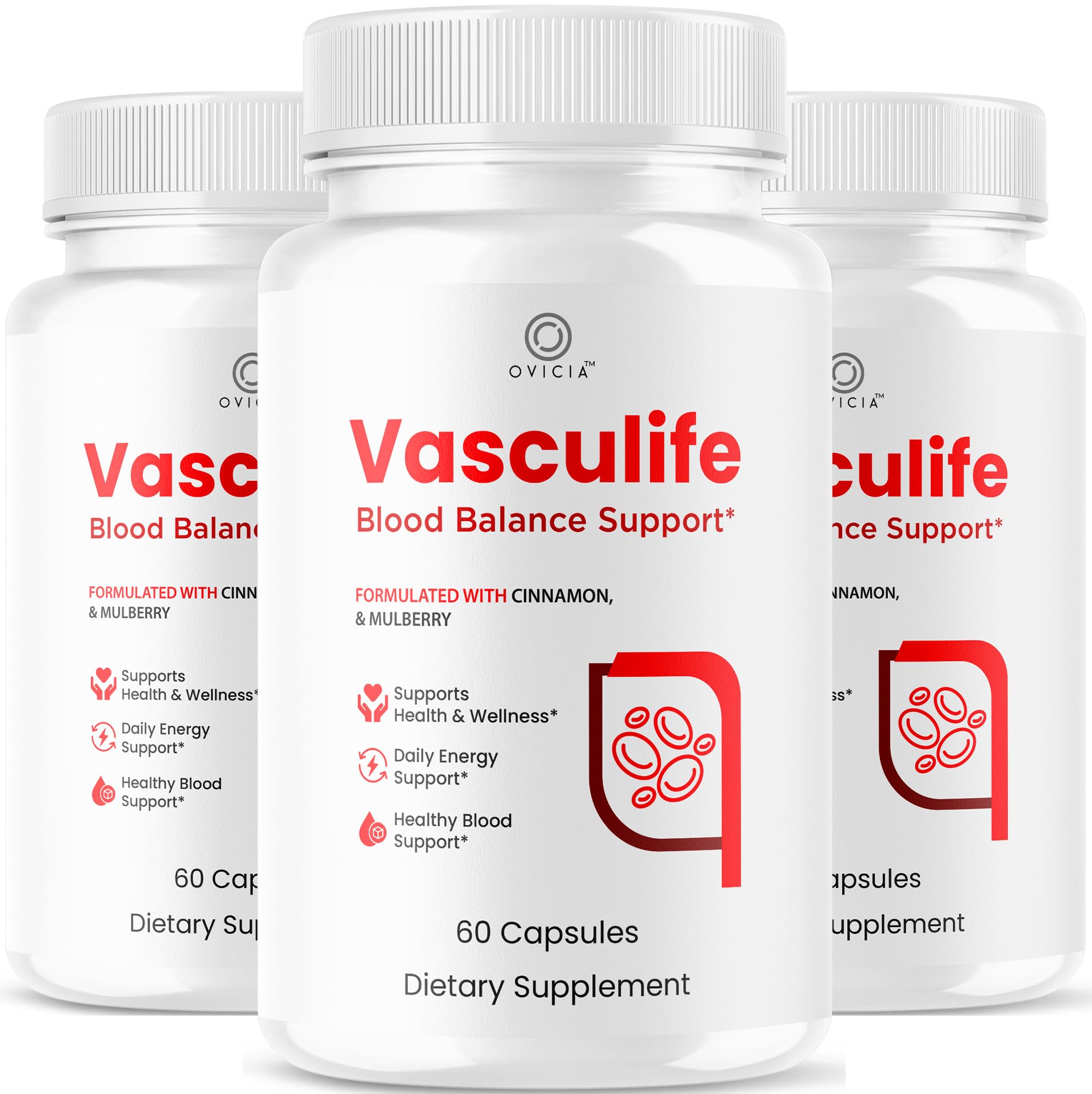 OVICIA vaso del producto frente mostrando diseño y beneficio confianza