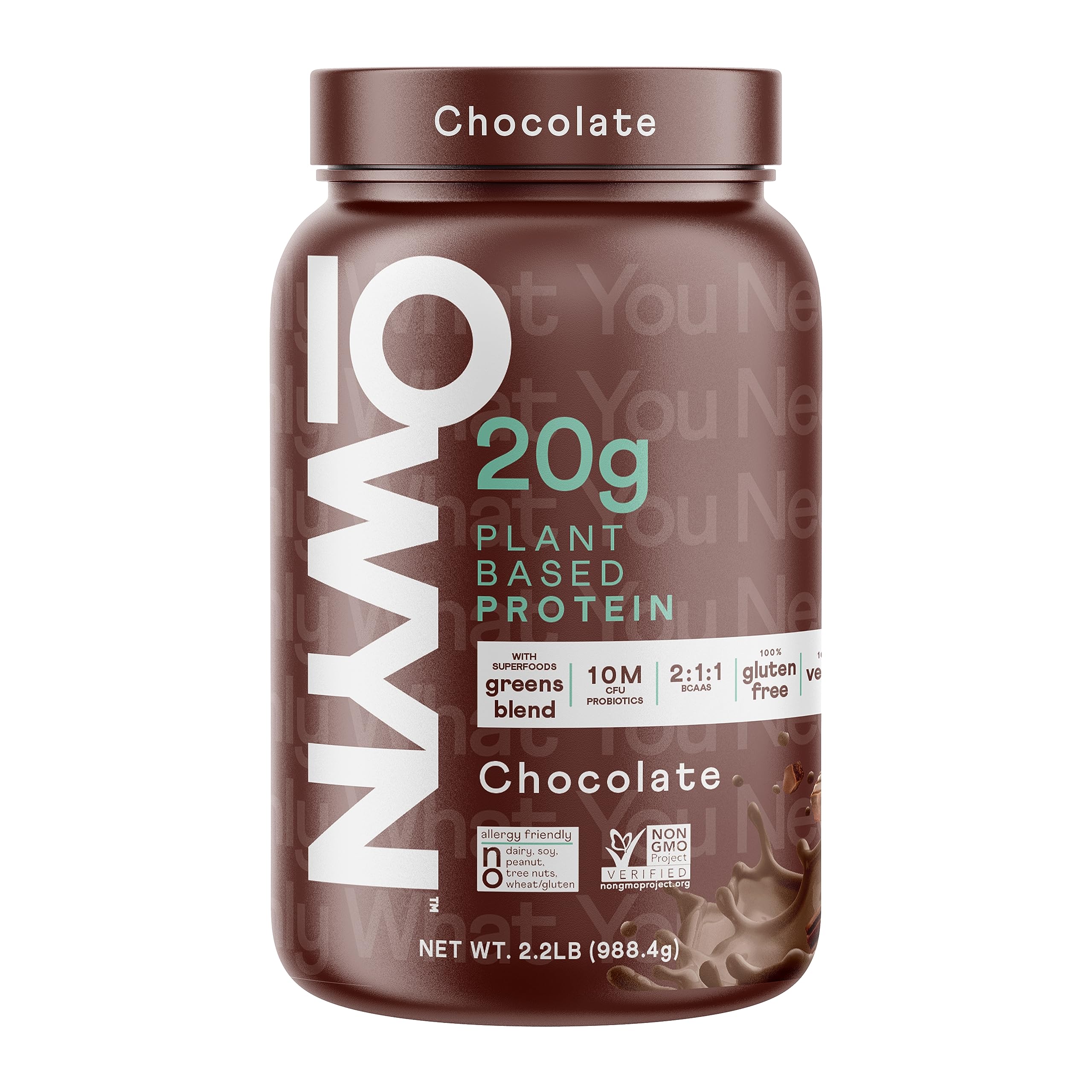OWYN envase frontal chocolate mostrando etiqueta y beneficios claros