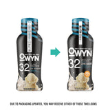 OWYN comparación de tamaño con botella para visualizar porción