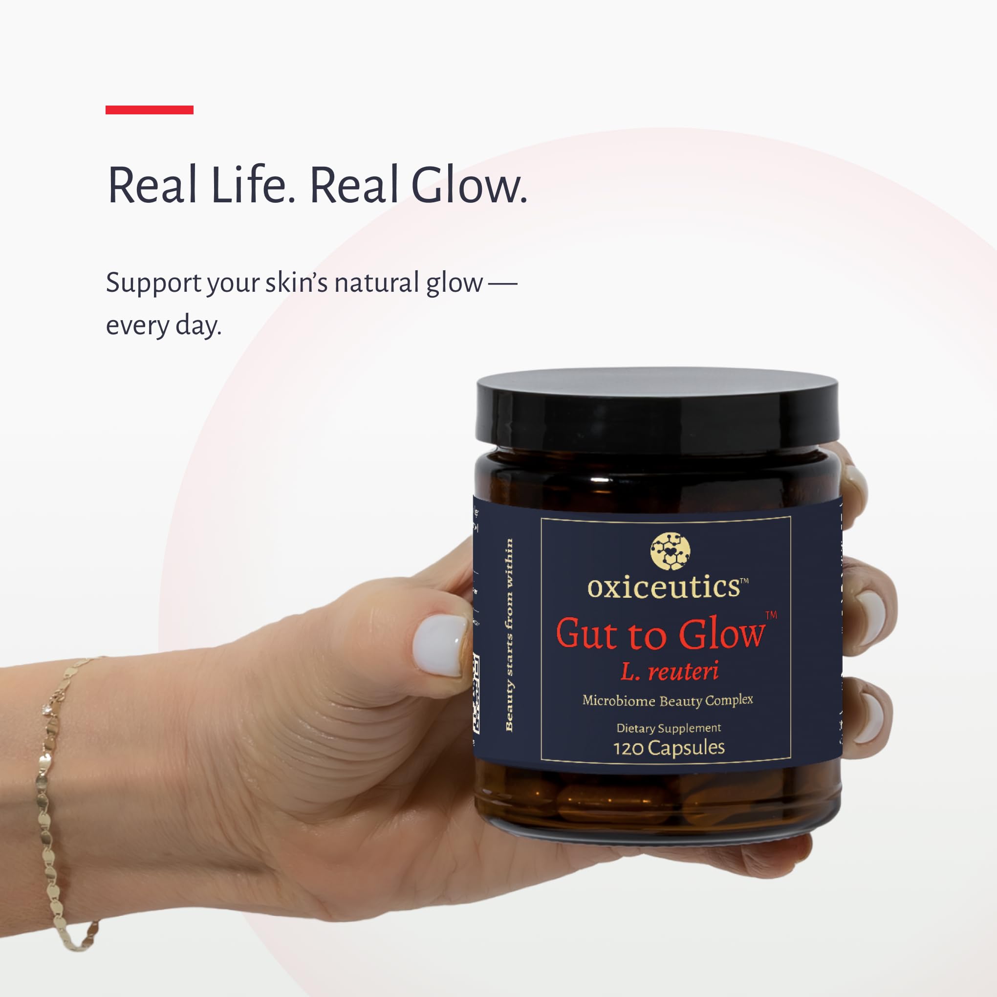 oxiceutics estilo de vida Gut to Glow en baño para belleza integral