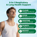OxyEnergy etiqueta con lista de ingredientes y beneficios respiratorios visibles