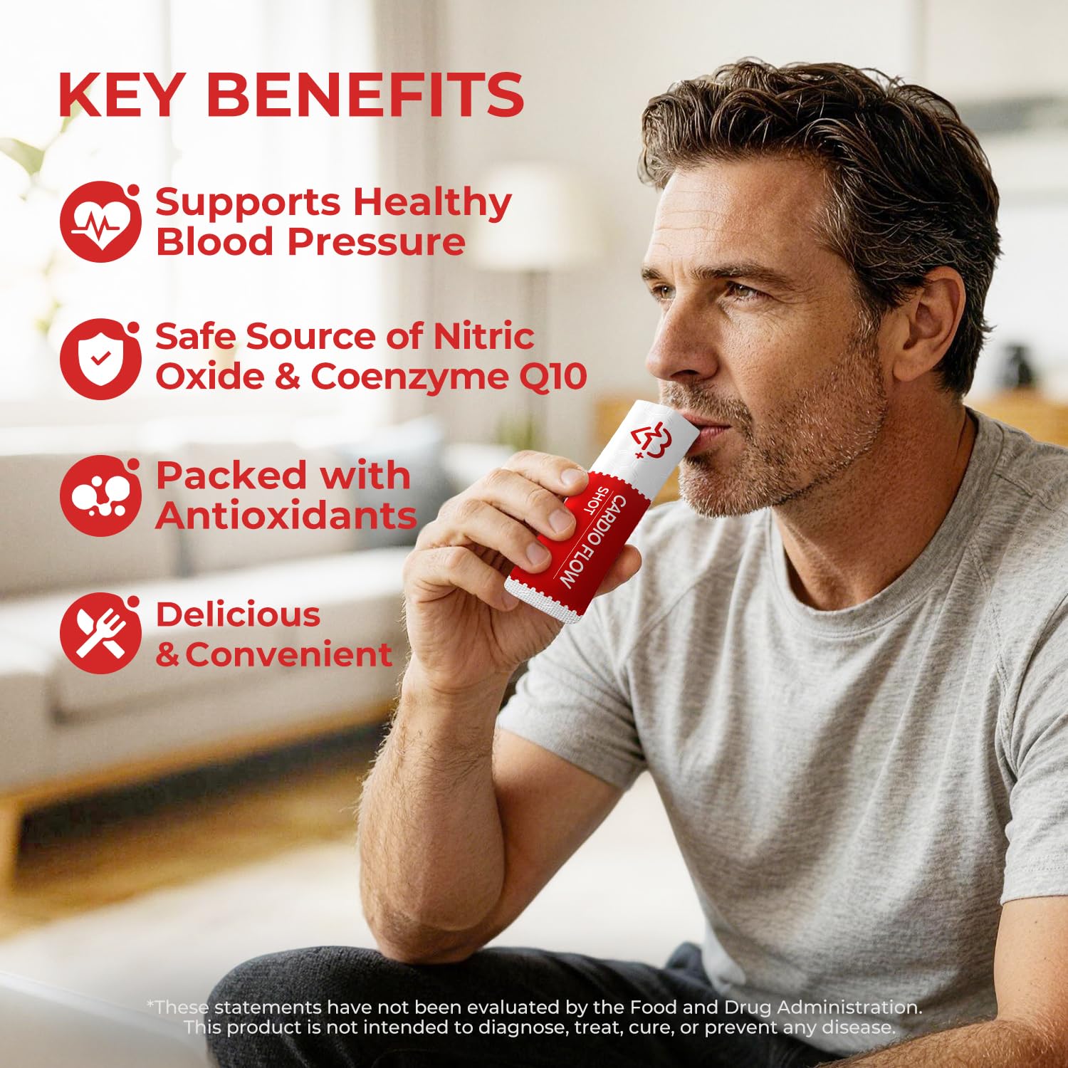OxyEnergy sobre abierto con líquido berry para absorción rápida