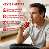 OxyEnergy sobre abierto con líquido berry para absorción rápida