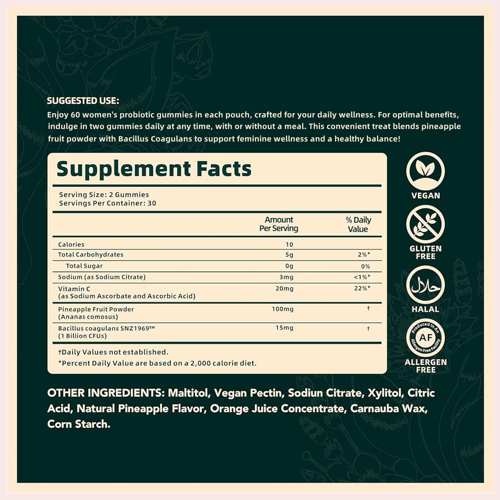 OYEMATE ingredientes veganos exhibidos para resaltar compatibilidad