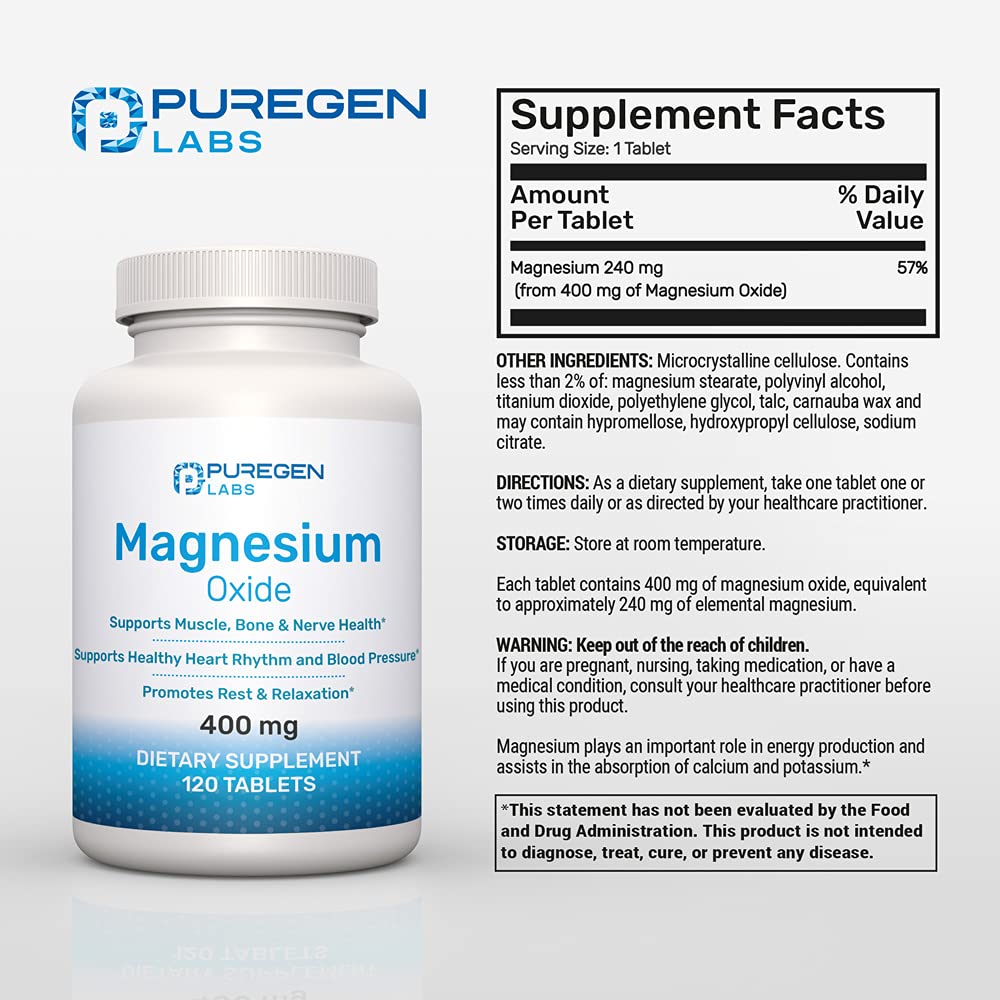 P Puregen Labs frasco abierto con tabletas visibles para toma sencilla