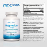 P Puregen Labs frasco abierto con tabletas visibles para toma sencilla