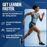 Pacific Health cápsulas de Endurox Excel sobre fondo claro para ver forma y tamaño