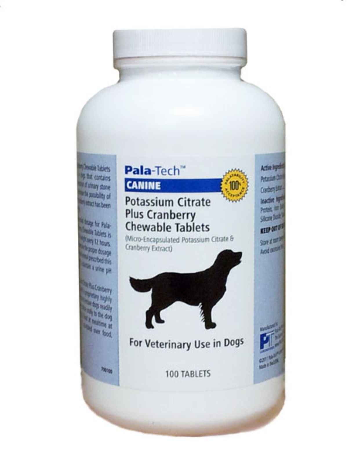 Pala Tech envase frontal de tabletas masticables con sabor carne hígado, fácil administración