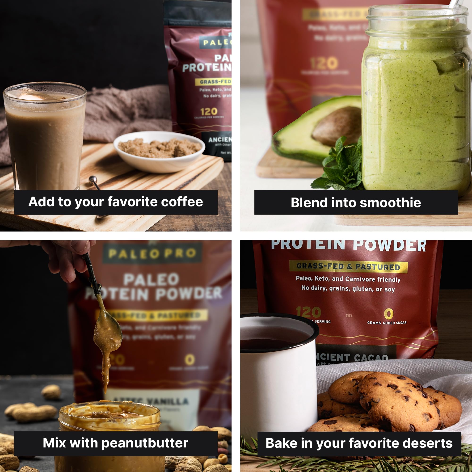 Paleo Pro uso en horno mostrando muffin proteico, añade proteína a recetas
