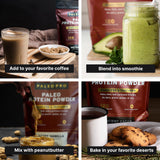 Paleo Pro uso en horno mostrando muffin proteico, añade proteína a recetas