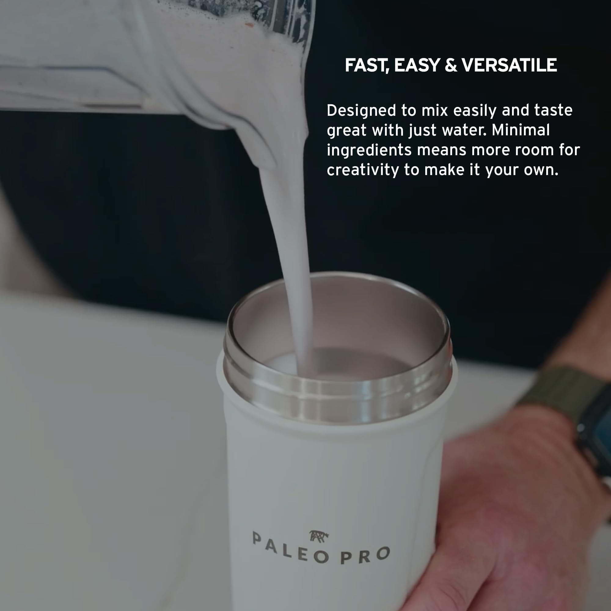 Paleo Pro en mesa de desayuno saludable, integración en dieta paleo diaria