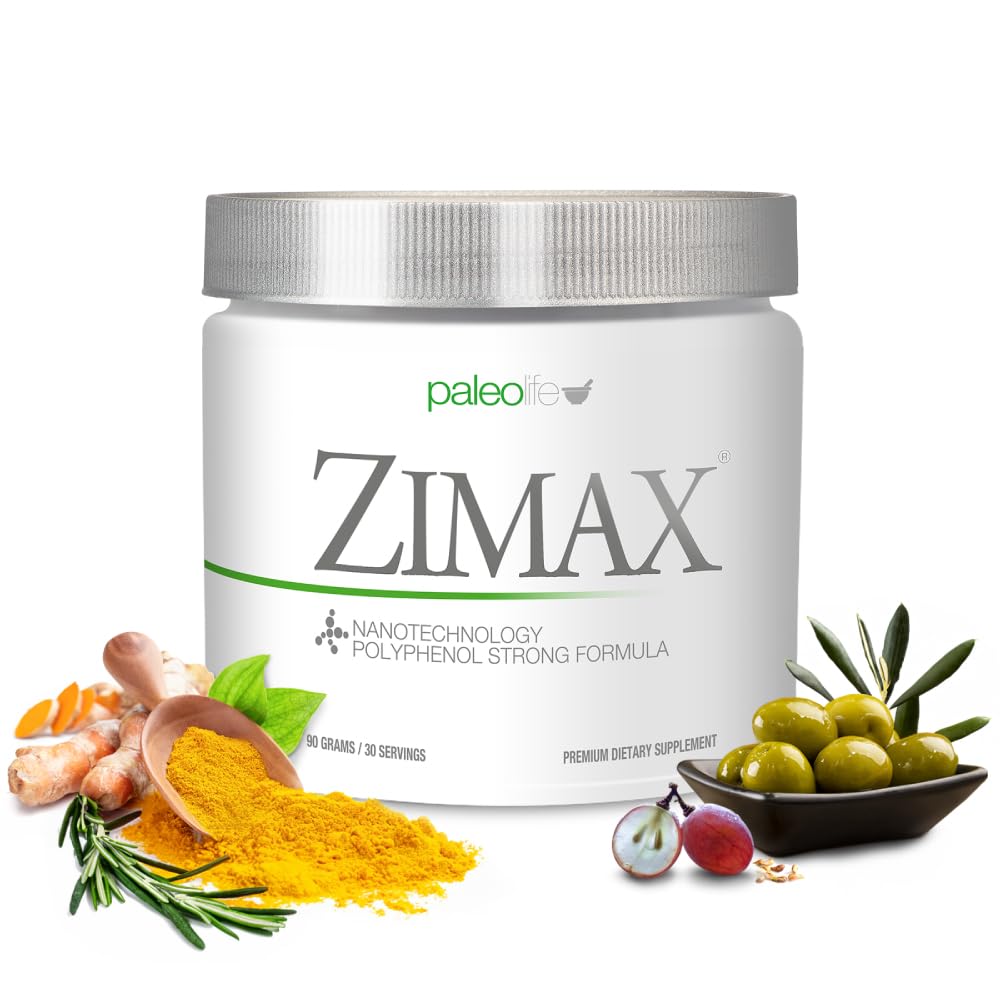 Paleolf ZIMAX envase frontal mostrando el canister y diseño, ideal para almacenamiento