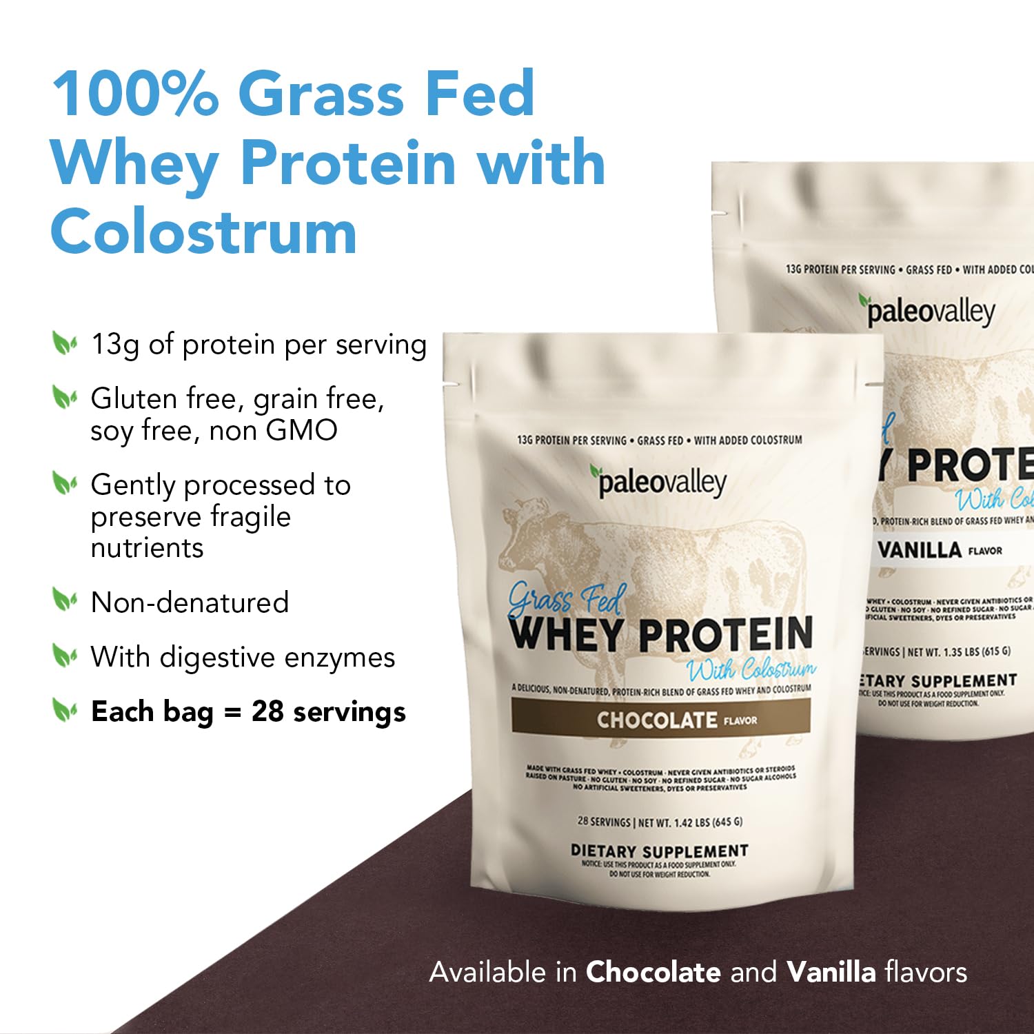 Paleovalley detalle de etiqueta con información nutricional y ingredientes