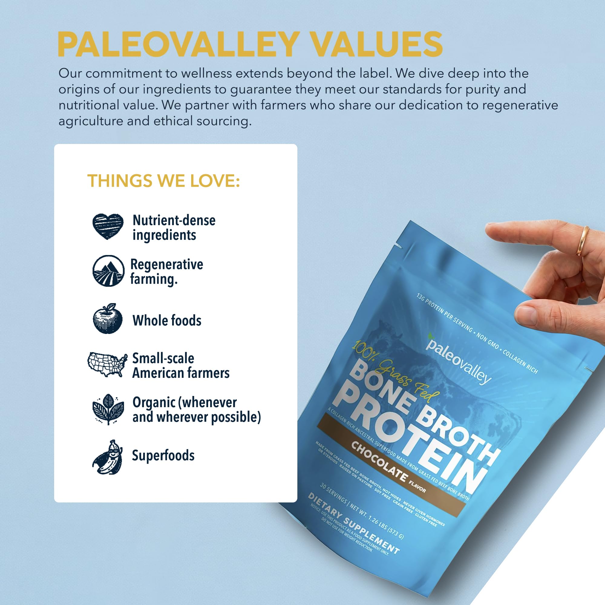 Paleovalley envase junto a una regla para indicar tamaño y porción