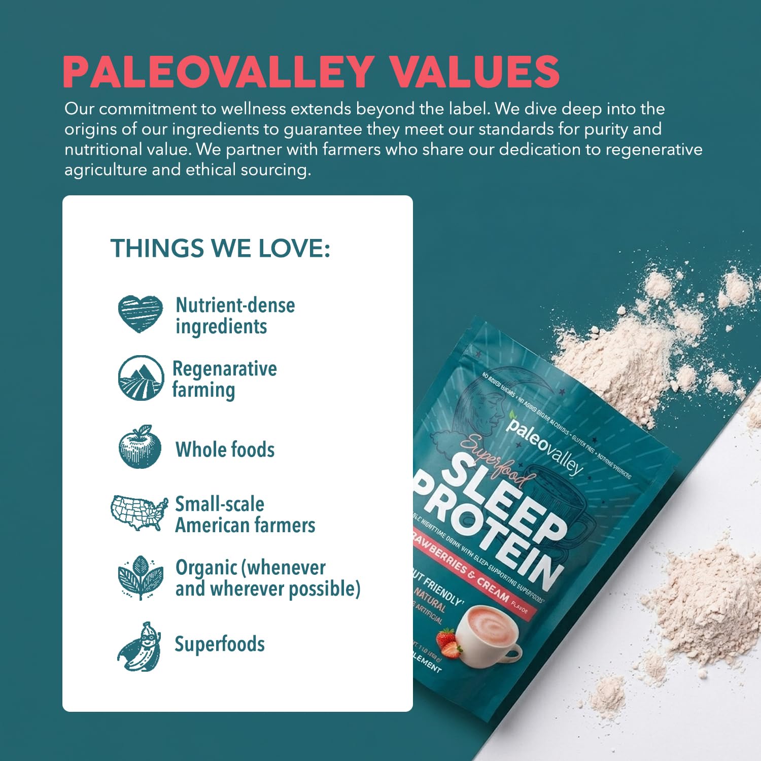 Paleovalley persona en cama con taza de Sleep Drink para ritual relajante