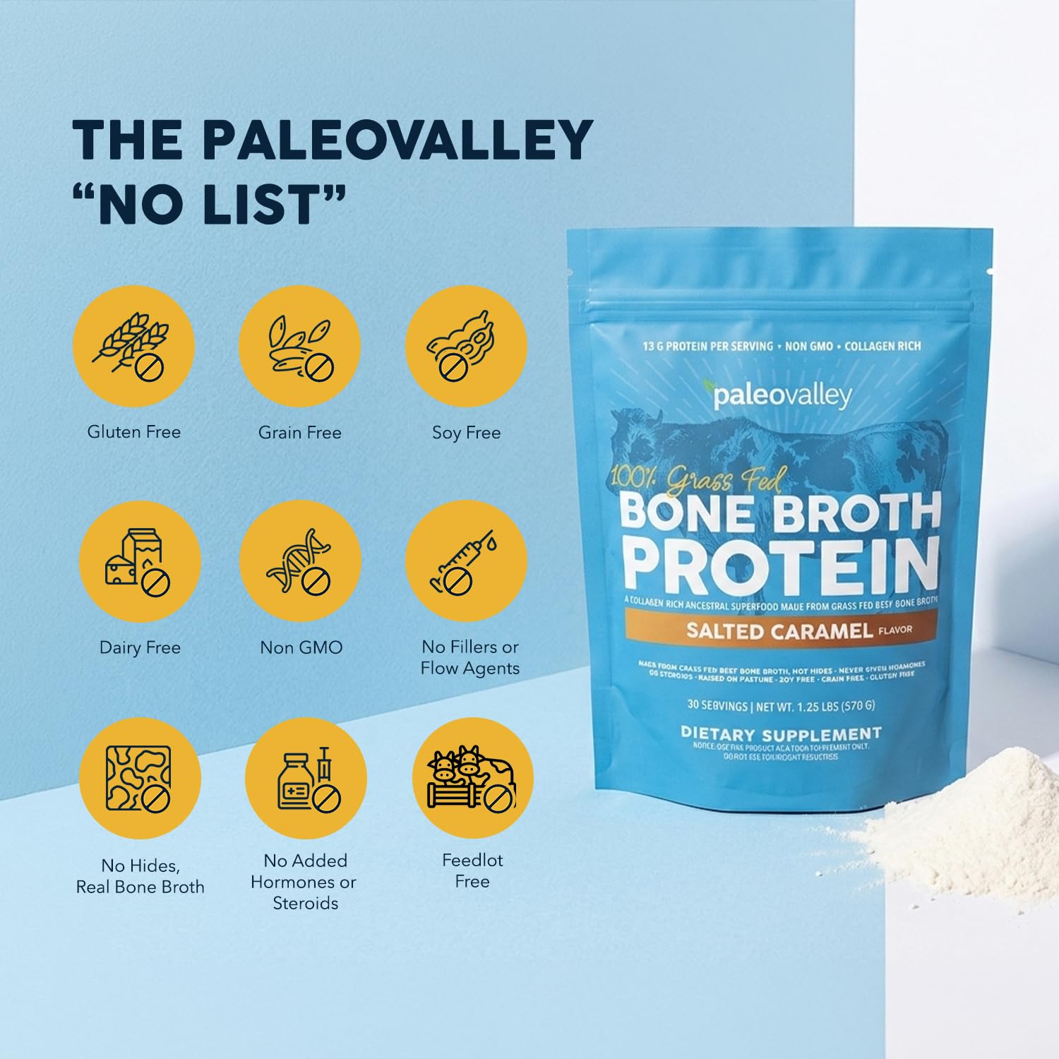 Paleovalley polvo integrado en receta horneada sin gluten, sabor sutil