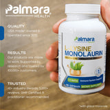 Palmara Health cápsulas en mano para ver tamaño y facilitar la toma