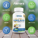 Palmara Health etiqueta frontal legible con datos de dosis y certificación GMP