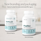 Papillex cápsulas detalle de textura, beneficio de calidad vegana