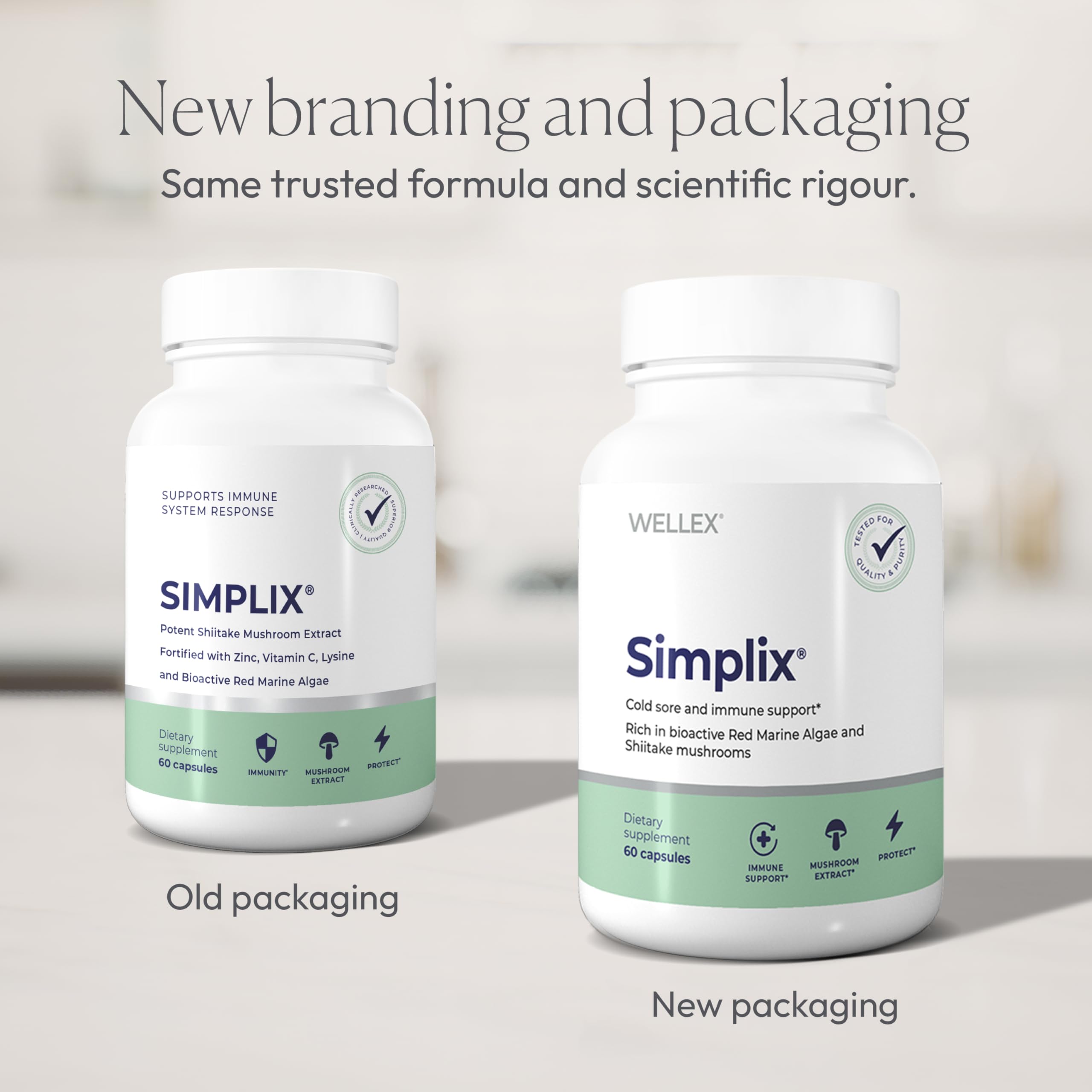 Etiqueta de Papillex Simplix con lista de ingredientes claramente legible